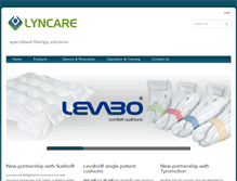 Tablet Screenshot of lyncare.ie